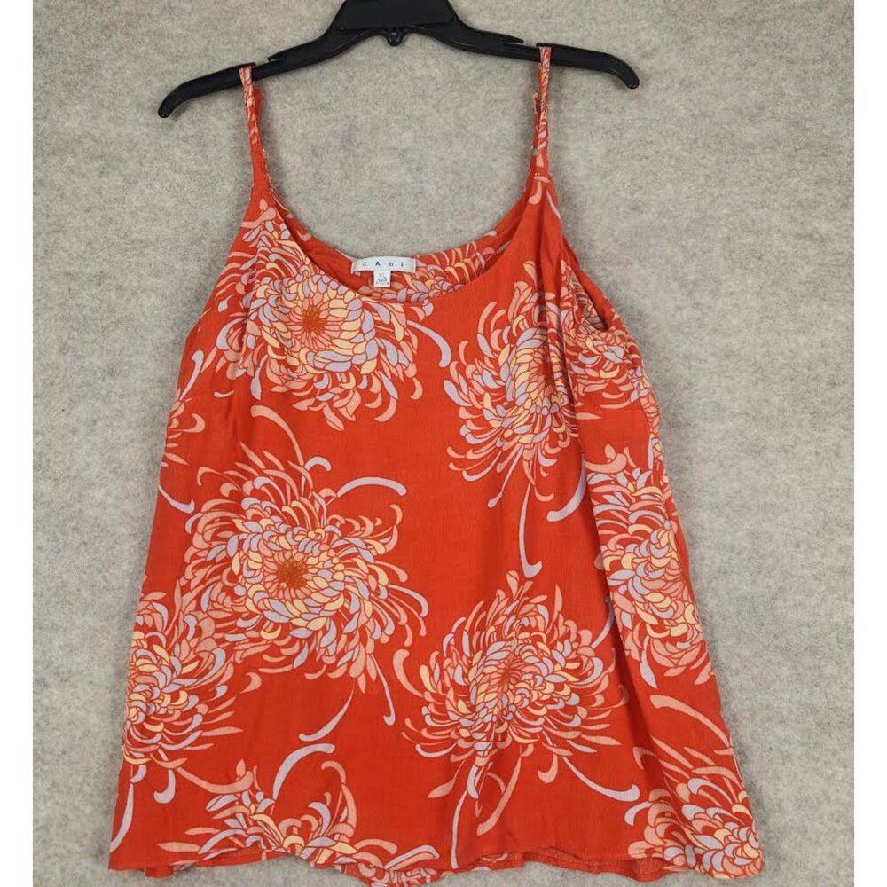 Cabi Women's Orange Adjustable Strap Top Size XL